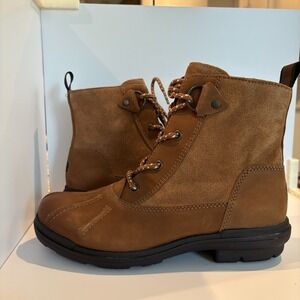 UGG Hapsburg Duck Nubuck Leather Suede Chestnut Duck Boots Womens Size 7